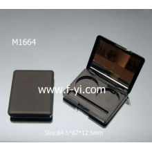 Black With Mirror Cosmetic Sample Packaging Eyeshadow Palette Packaging